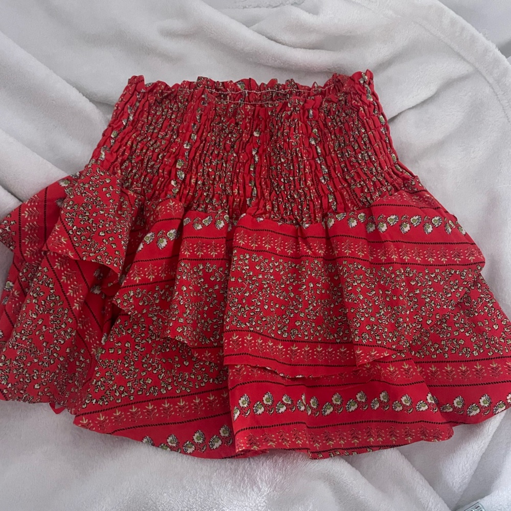 Raised by Wild red pattern skirt